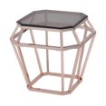 thumbnail image 2 of Table de bout Clifton d'ACME, or rose et verre teinté, 2 of 2
