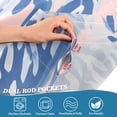 thumbnail image 3 of Yayeee Kitchen Curtains Tier Pair Light Filtering 27"x24" Rod Pocket Short Cafe Window Panel, Pink Leaves, 3 of 7