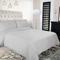 thumbnail image 2 of 300-Thread Count Breathable Cotton Percale Solid 2-Piece Duvet Cover Set with Matching Pillow Shams, Twin, Platinum by Blue Nile Mills, 2 of 5