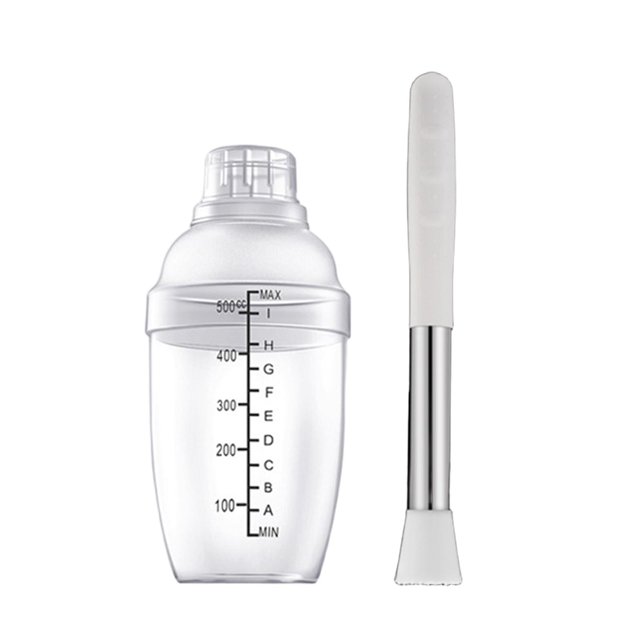 Juego de coctelera para té con leche callejero, transparente y a prueba de fugas. 500 ml