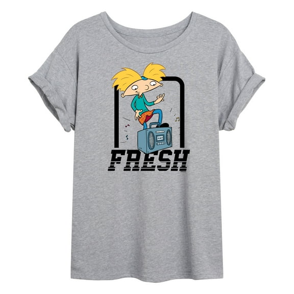 Hey Arnold! - Fresh Arnold - Juniors Ideal Flowy Muscle T-Shirt