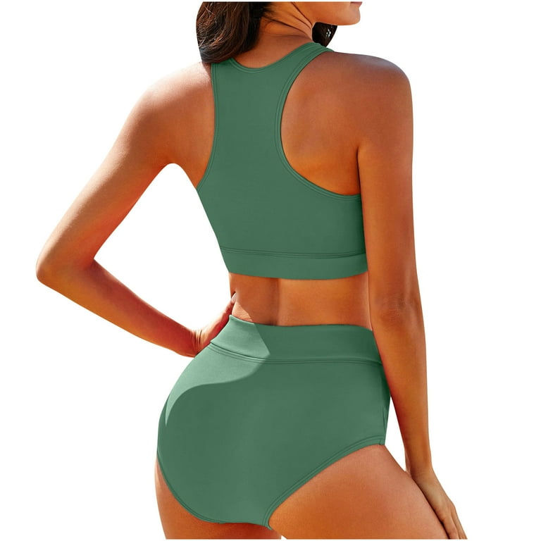 JDEFEG Bathing Suit Material Women S 2 Piece Casual Outfit Sets Long Sleeve  Shirt and High Waisted Print Shorts Set Women's Swimming Shorts with  Pockets Polyester Green L 