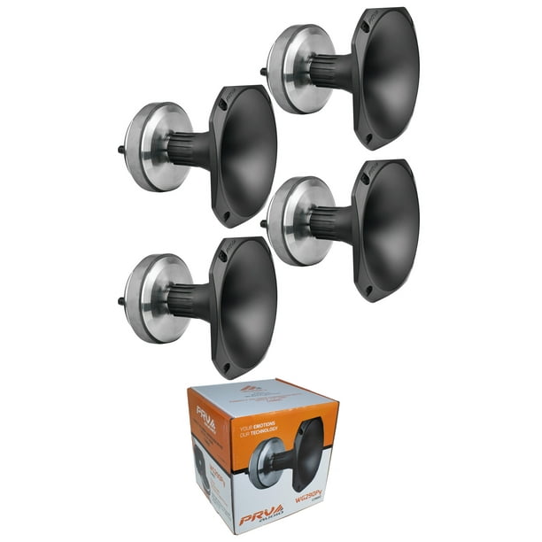 4x Pro PRV 1" Exit Polymide Compression Driver + Horn 720W 8 Ohm