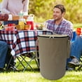 thumbnail image 3 of Pop Up Camping Trash Can with Lid, 10 Gallon Collapsible Garbage Can, Foldable Outdoor Trash Bag with Sorting Clips for Yard Waste, Lawn, Leaf, Travel, and Parties, 3 of 5