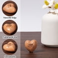 thumbnail image 6 of Wood Drawer Knobs for Home Cabinet Cupboard and Dresser Heart with A Little HUG Tan 32~32.5x32~32.5x18~19mm, 6 of 6