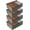 4PACK, variant on Gray Sock Organizer Divider 4 Pack with Lid - 30 Cell Foldable Closet Storage, Tie Organizer For Men Boxes for Socks, Ties, Belts