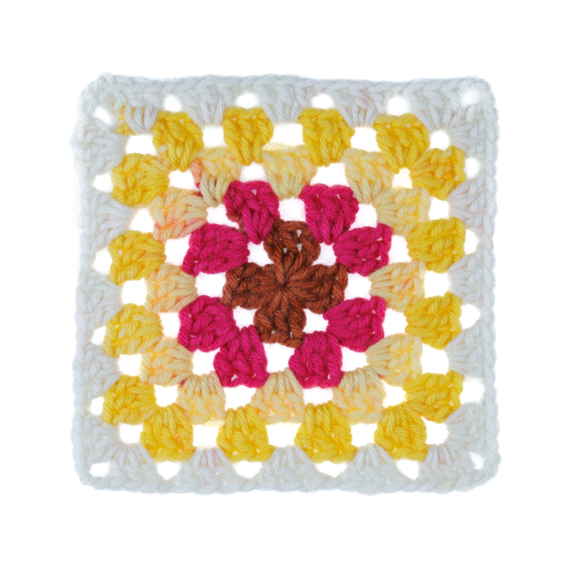 Red Heart® Granny Square™ #4 Med Acrylic Yarn, Wht-bttercp blsh 250g 417yd (3Pk)