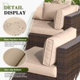 thumbnail image 6 of Poteban Outdoor Cushions for Patio Furniture Replacement, Waterproof Patio Furniture Cushions, Deep Seat Patio Cushions, Patio Seat Cushions for Outdoor Sectional (Beige), 6 of 7