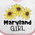 thumbnail image 4 of Inktastic Maryland Girl Black Eyed Susans Flowers Girls Baby Bib, 4 of 4