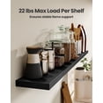 thumbnail image 4 of Floating Wall Shelves with Hidden Brackets for Living Room, Bedroom, Bathroom, Kitchen & Home Office Organization, Wall Mounted Shelving Unit, 22 lbs Max Load, Modern Home Decor Storage, 4 of 16
