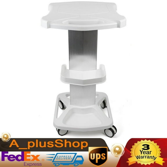 Mobile Trolley Stand Medical Rolling Cart Spa Salon Beauty Machine Storage Shelf