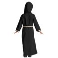thumbnail image 4 of Antinious Girls Frock Dress Toddler Elegant Princess Dress Solid Long Sleeve Hooded Long Dress Casual Dress,Toddler Girls Winter Outer Dress,Kids Party Dress,Black,100, 4 of 5