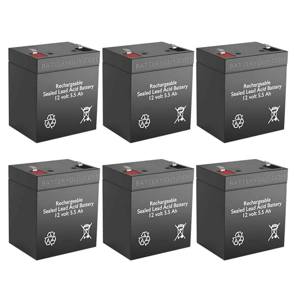 BatteryGuy Universal battery D5777 (6 pack, rechargeable, High Rate)