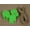 Green, variant on 100 Pcs Wedding Favor Hang Tag Rectangular Shape Heart Punched Gift Tags with Free Natural Jute Twine - Colors Available