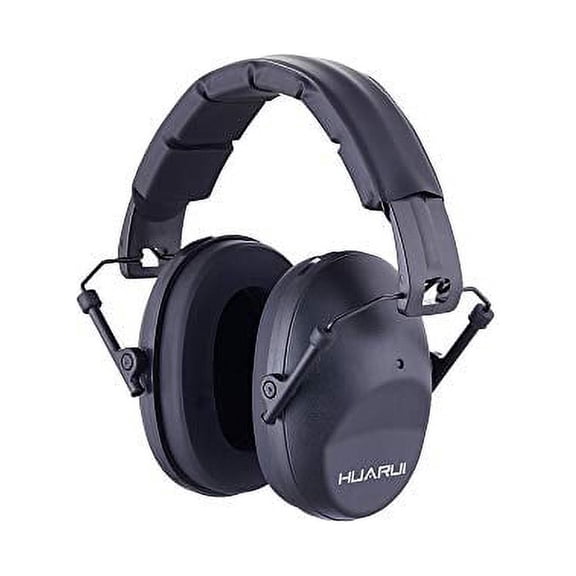 Huarui Noise Canceling Ear Muffs, Shooting Ear Muffs,Shooters Ear Protection Black
