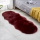thumbnail image 3 of Alfombra rectangular Wosthever 60x90cm Vino rojo lavable para dormitorio sala de estar, 3 of 6