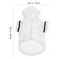 thumbnail image 2 of unbranded Comfortable White Dog Bathrobe Wearable Polyester Pet Clothes for Daily Use, 2 of 8