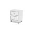 thumbnail image 2 of Michael Amini Sky Tower 2-Drawer Nightstand in Cloud White, 2 of 11