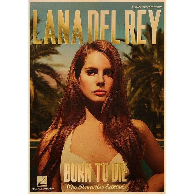 Singer Lana Del Rey Vintage Posters Born To Die Retro Kraft Paper Sticker DIY Room Bar Cafe Decor Gift Print Art Wall Paintings