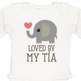 thumbnail image 4 of Inktastic Tia Loves Me Baby Elephant Boys or Girls Long Sleeve Baby Bodysuit, 4 of 5