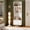 White, variant on Multi-Functional Wooden Hall Tree Coat Rack with Integrated Storage Bench, Umbrella Stand & Elegant Design – Organizer Cabinet for Entryway, Hallway, Mudroom, Small Spaces