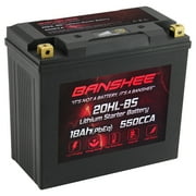 Banshee 20L-BS LiFePO4 Motorsports Battery Compatible with American Iron Horse Tejas 2001 to 2002