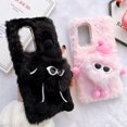 thumbnail image 6 of Galaxy A13 5G Case, Dteck Girly Faux Fur Case Fluffy Furry Shockproof Protective Phone Cover for Samsung Galaxy A13 5G,Black, 6 of 6
