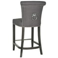 thumbnail image 5 of SAFAVIEH Addo Classic Glam Ring Counter Stool with Footrest, Charcoal, 5 of 6
