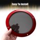 thumbnail image 5 of Coche Metal Audio Altavoz Parrilla Cubierta Malla Woofer Rejilla rojo 6,5 pulgadas, 5 of 6