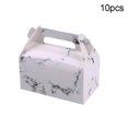 thumbnail image 2 of SPRING PARK 10Pcs Paper Cardboard Boxes with Handles for Arts & Crafts Candy Goodie Bags, Picnic Snacks, Birthday Party Favors, Baby Shower, Weddings, 2 of 7