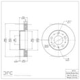 thumbnail image 4 of Dynamic Friction Company Front Disc Brake Rotor 600-40114 (1) For 2014-2022 Ram ProMaster 1500, 2014-2022 Ram ProMaster 2500, 2014-2022 Ram ProMaster 3500, 4 of 4