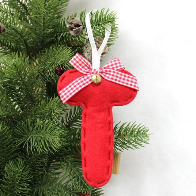 Fankiway Christmas Decorations Outside 26 Letters Christmas Tree Decoration Pendant Christmas Tree Ornaments Personalized DIY Christmas Ornaments Christmas Decoration Xmas Tree Hanging Decor