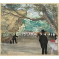 thumbnail image 2 of Edgar Degas 22x20 Gold Ornate Framed and Double Matted Museum Art Print Titled - The Curtain (C. 1880), 2 of 4