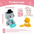 thumbnail image 2 of LINFANG 4Pcs Crochet Kit for Beginners DIY Knitting Craft Kit Fun Cat Crochet Set Cute Crocheting Cat with Accessories and Tutorial for Adults and Kids, 2 of 8