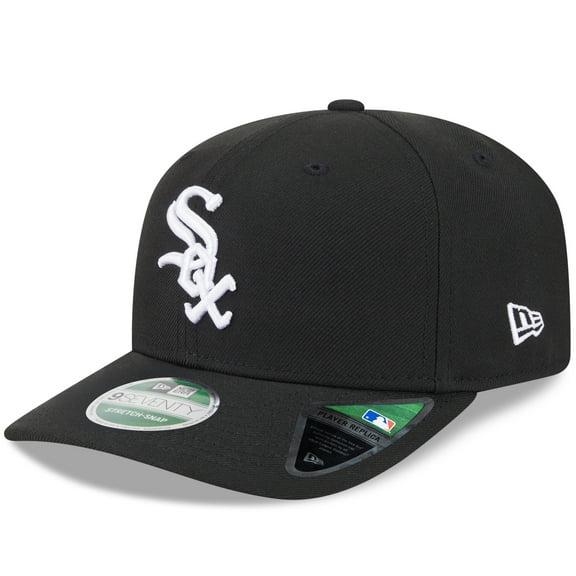 Men's New Era  Black Chicago White Sox Player Replica 9SEVENTY Adjustable Hat