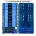 thumbnail image 4 of Cateissary Módulo de protección de relé de 16 canales Módulos de relés de optoacoplador preperforados desmontables portátiles Parte Electrónica 5V, 4 of 6