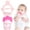 Pink, variant on Silicone Teething Mitt,2Pcs Teething Mitten with Adjustable Strap,Crinkle Sound and Textured,Self Soothing Baby Chew Toys for 0-6month Infant