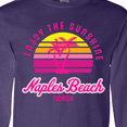 thumbnail image 4 of Inktastic Summer Enjoy the Sunshine Naples Beach Florida in Pink Long Sleeve T-Shirt, 4 of 5