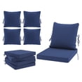 thumbnail image 3 of STARY Outdoor Deep Seat Cushions for Patio Furniture, 24"x24" Replacement Sectional Cushions for Outdoor Sofa, Armchair, 4 Pieces, Blue, 3 of 8