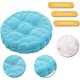 thumbnail image 3 of Nvzi Round Seat Cushions, EPE Foam Filled Indoor Chair Pad Cushions for Home, Office, Dining, Kitchen, Blue, 15.7'' x 15.7'', 3 of 5