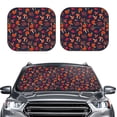 thumbnail image 2 of Kll Autumnal Forest Windshield Sun Shade 2-Piece Foldable Car Front Window Sunshade For Most Sedans Suv Truck - Auto Sun Blocker Visor Protector Blocks Max Uv Rays - Medium, 2 of 7