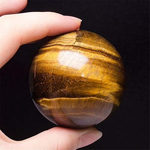 1pc 40mm ~ 50mm Natural Tiger Eye Crystal Quartz Gemstone Sphere Ball