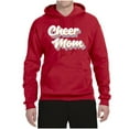 thumbnail image 2 of Wild Bobby Retro Cheer Mom Girl Sports Unisex Graphic Hoodie Sweatshirt, Red, X-Large, 2 of 5