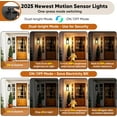 thumbnail image 3 of Nordic Hygge 14” Upgraded Motion Sensor Outdoor Wall Lights, 2-Pack, 3 of 7