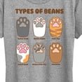 thumbnail image 3 of Instant Message - Types Of Cat Beans - Women's Short Sleeve Graphic T-Shirt, 3 of 6