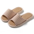 thumbnail image 6 of Agkizg Unisex Fall Winter Slippers, Womens Mens House Slippers, Couple Solid Color Flat Slide Sandals Soft Sole Casual Indoor Outdoor All Season House Slippers, 6 of 7