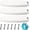 3 Pack Pool Ladders White, variant on (3-Pack, White) 18" Universal Swimming Pool Ladder Rung Step Replacement with Stainless Steel Bolts Compatible with Inground Above Ground Pool Heavy-Duty Molded Plastic Ladder Step Parts