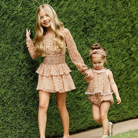 

THE WILD Toddler Kid Baby Girl Leopard Print One Pieces Swimsuits Romper Clothes