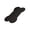 Black, variant on Bone Shape Pet Dining Mat Water Spills Prevent High Edges Food Bowl PLacemat