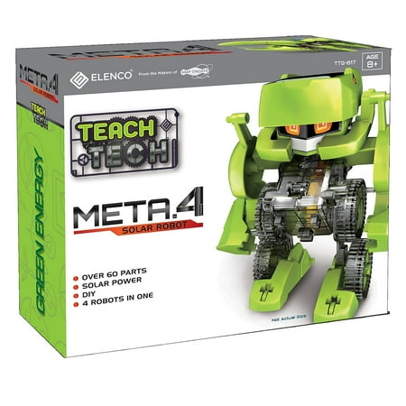 Elenco Teach Tech Meta.4 Solar Robot 60 Pieces Lime Green (EE-TTG617)